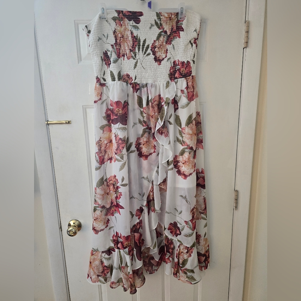 Floral Strapless Maxi Dress Venus 3x